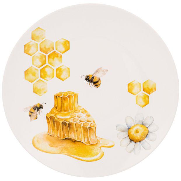 Тарелка закусочная lefard "honey bee" 20,5 см (кор=24шт.)-133-329