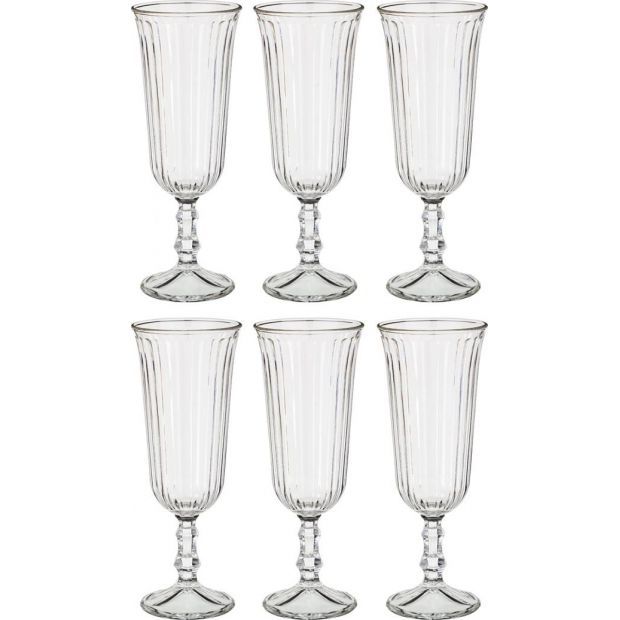 Набор бокалов для шампанского из 6 шт. "дженнифер" 120 мл.-650-593