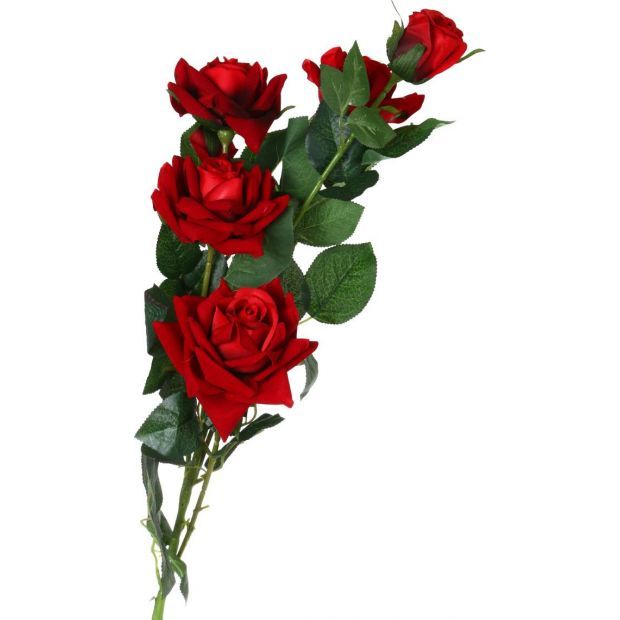 Цветок искусственный "роза" длина=110 см. (мал=30шт./кор=120шт.)-23-252