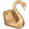 Фигурка декоративная "лебедь" новый  h-35см цвет: бронза с позолотой-169-882