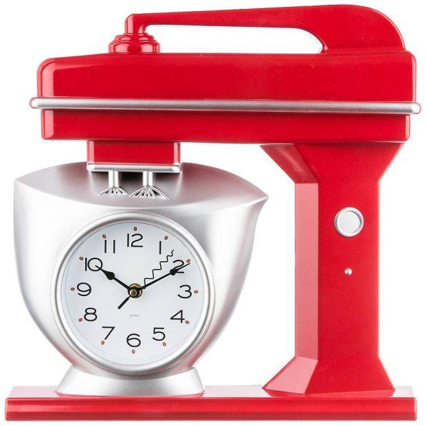 Часы настенные кварцевые "chef kitchen" 39 см цвет:красный (кор=6шт.)-220-360