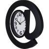 Часы настенные кварцевые "собачка" диаметр=30 см. цвет: черный циферблат 17*12 см. (кор=6 шт.)-220-241