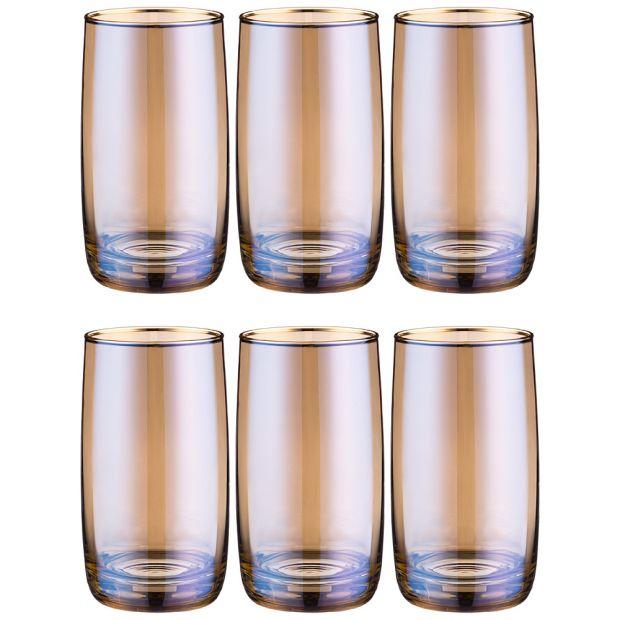 Набор стаканов из 6 шт "лазурит" 330 мл-194-742