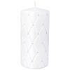 Свеча декоративная столбик высота 15см "диамант" white-348-857