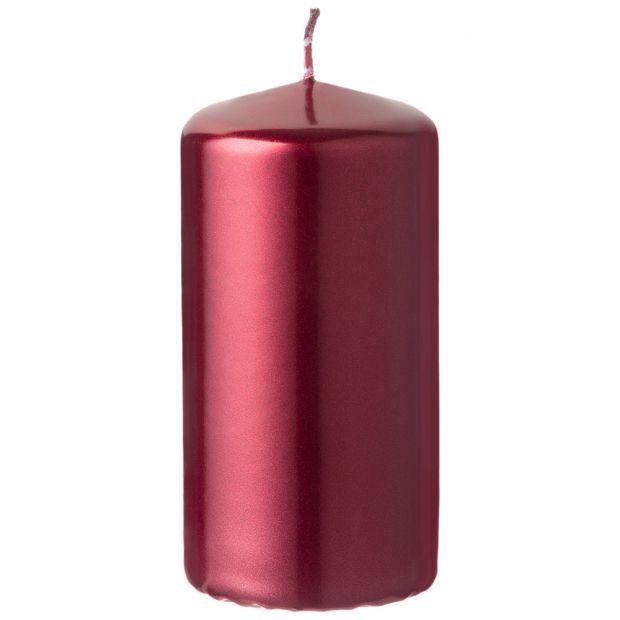 Свеча bartek колонна "бордо металлик" 5*10 см-350-161