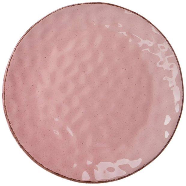 Тарелка десертная 19 см коллекция "отражение" цвет:небесно-розовый без упаковки-191-117 (Мал.Уп.= 6шт)
