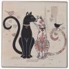 Подставка под горячее "парижские коты" 9,5*9,5*1 см. (кор=144шт.)-358-1752