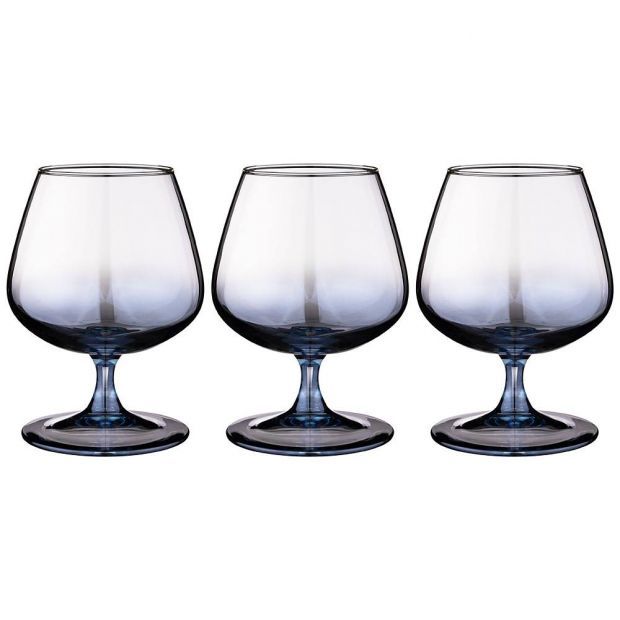 Набор бокалов для бренди из 3 шт  "черное море омбре" 410 мл-194-464