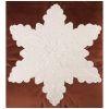 Декоративная подушка 46*46 см, "снежинка" п/э 100%, коричневая-850-817-07