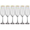 Набор бокалов для шампанского из 6 штук "golden celebration" 170мл-674-803