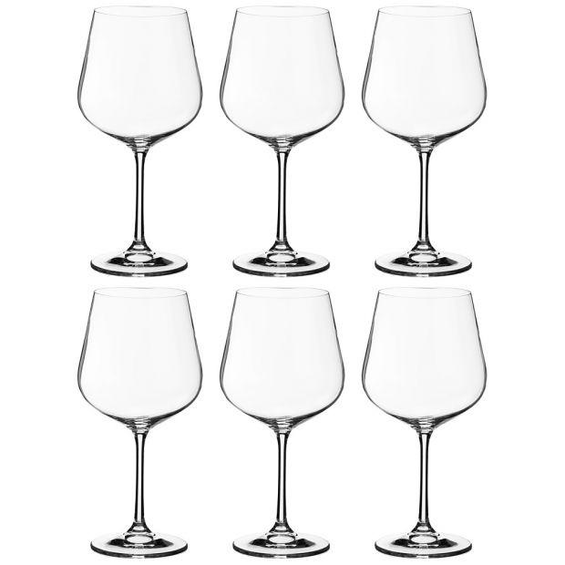 Набор бокалов для вина из 6 шт. "dora/strix" 600 мл высота=22 см (кор=1набор.)-669-193