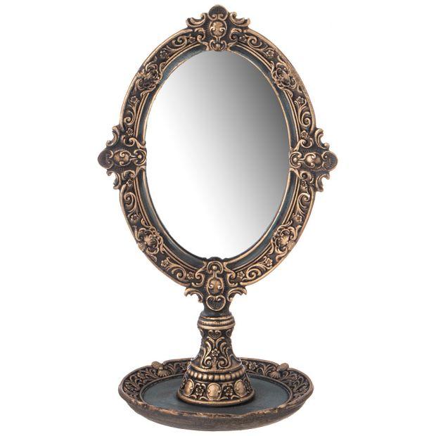 Зеркало настольное коллекция "рококо", 15,5*12,7*17cm-504-419