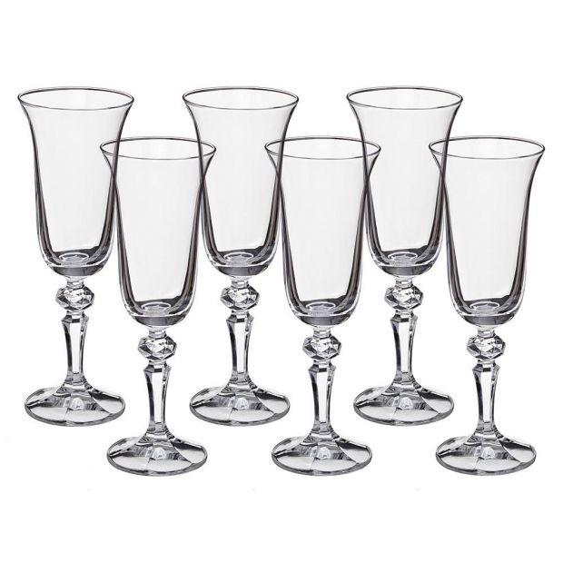 Набор бокалов для шампанского из 6 шт. "laura / falco" 150 мл.-669-110