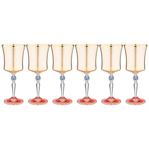 Набор бокалов для вина из 6 штук 300мл "grace amber"-326-111