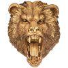 Панно "голова свирепого медведя" н-50см  цвет: бронза с позолотой-169-850