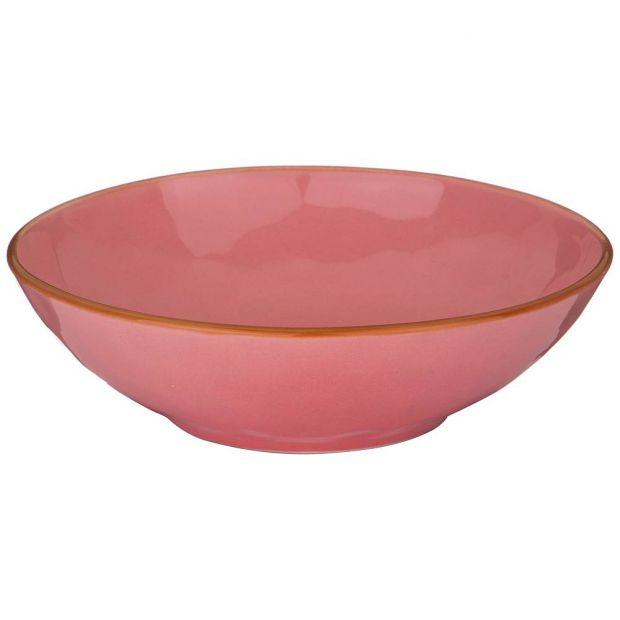 Тарелка суповая-салатник "concerto"диаметр 19 см розовый (кор=8шт.)-408-112