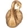 Фигурка декоративная "лебедь" новый  h-35см цвет: бронза с позолотой-169-882