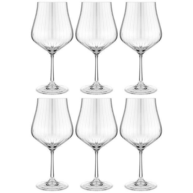 Набор бокалов для вина из 6 штук "tulipa optic" 600мл-674-877