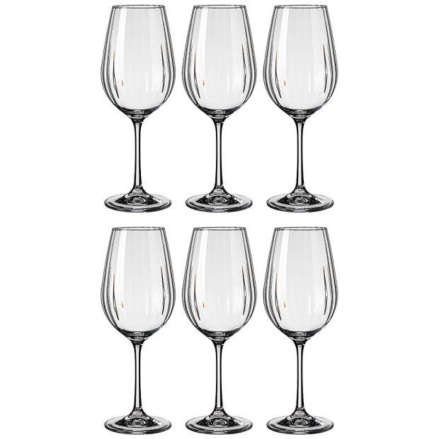 Набор бокалов для вина из 6 штук "waterfall" 450 мл-674-789