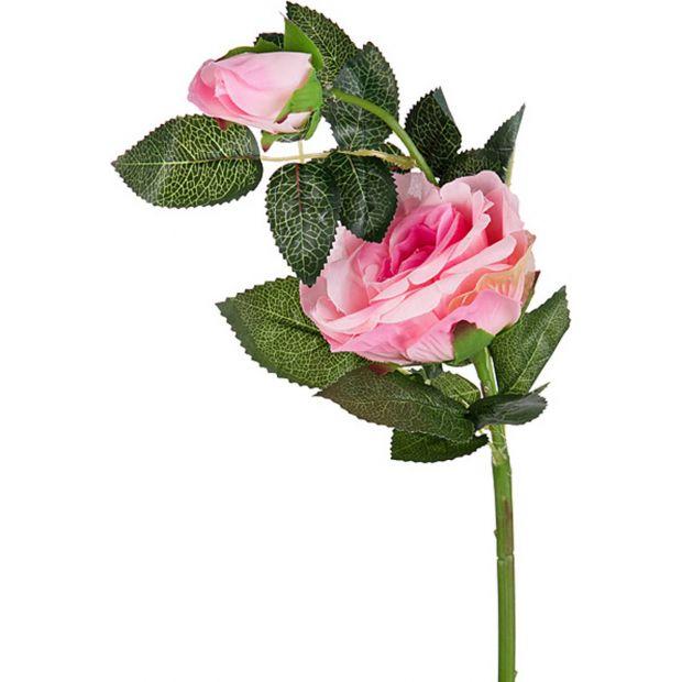 Цветок искусственный "роза"  высота=43 см.100% полиэстр-23-368