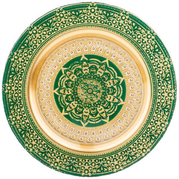 Тарелка «jasmin» green 28 cm-339-170