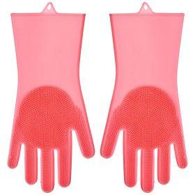 Силиконовые перчатки для мытья посуды 31*15 см (кор=24шт.)-923-112