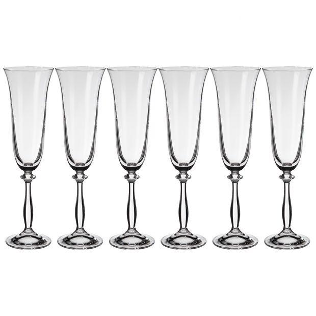 Набор бокалов для шампанскoго из 6 штук "анжела" 190мл-674-861