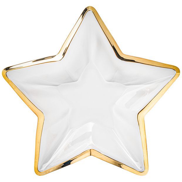 Блюдо-звезда vidivi "stella gold" 35см-330-023
