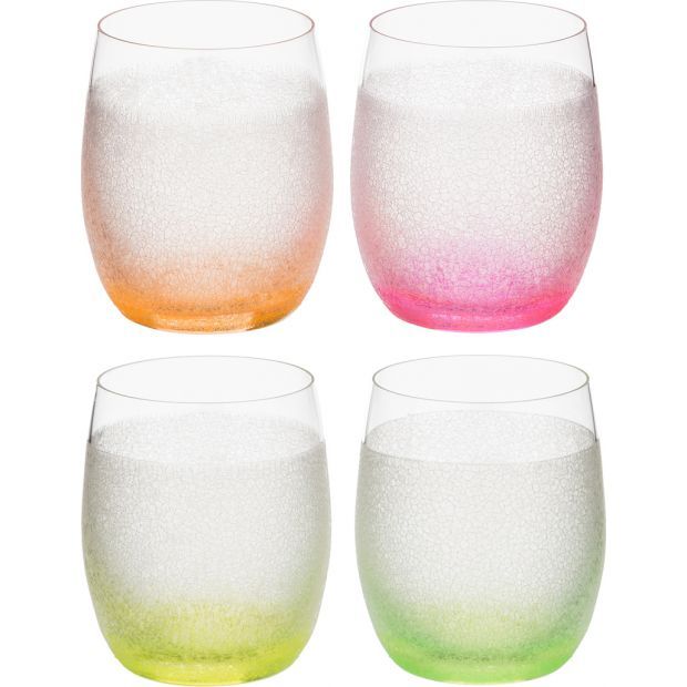 Набор стаканов из 4 шт "neon frozen" 300 мл.-674-387