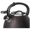Чайник agness со свистком 2,5 л, black, индукцион. дно-907-251