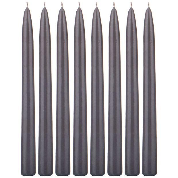 Набор свечей bronco прямые серые 8шт.  2,2*24 см-315-305