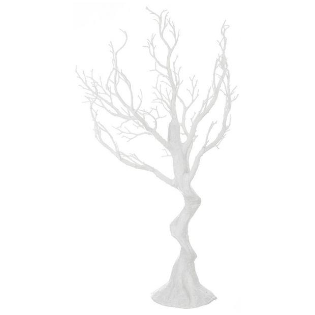 Изделие декоративное "дерево" высота=75 см. цвет: белый (кор=10шт.)-241-3002