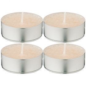 Набор ароматических стеариновых свечей из 4 шт. cotton диметр 6 см высота 2 см-348-667