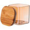 Емкость для сыпучих продуктов agness "amber" 370 мл 8x8x8 cm цвет:янтарный-889-147