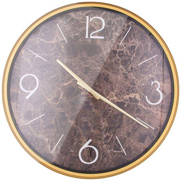 Часы настенные "marble" цвет:коричневый 50,8*50,8*4,5 см-220-465