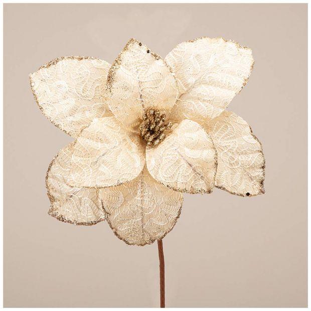Цветок искусственный "пуансетия" 23*30 см. (кор=480шт.)-226-1038