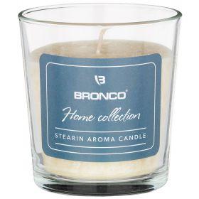 Свеча bronco в стакане стеариновая ароматизированная песочная 7,8*8,5 см-315-276