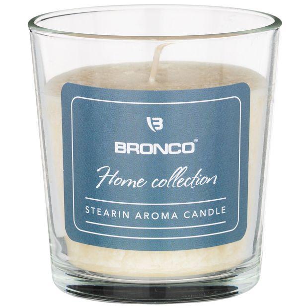 Свеча bronco в стакане стеариновая ароматизированная песочная 7,8*8,5 см-315-276