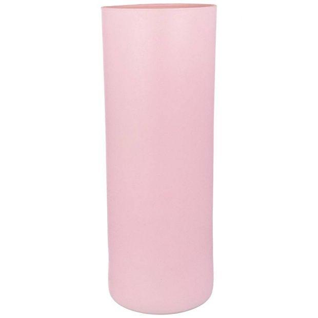 Ваза цилиндр "velvet rosa" высота 40см диаметр 15см-316-1565
