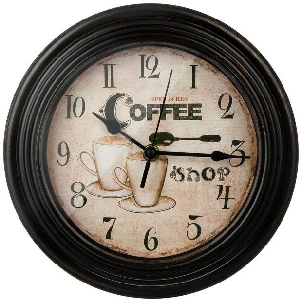 Часы настенные "coffee shop" 22,8*22,8*4,6 см-220-449