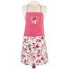 Фартук "любимая мамочка", розовый+цветы, 100% хб, вышивка-850-604-27