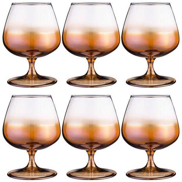 Набор бокалов для бренди из 6 шт  "карамельный омбре"  410 мл-194-724