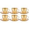 Чайный набор на 6 персон  220мл "amalfi ambra oro"-326-081