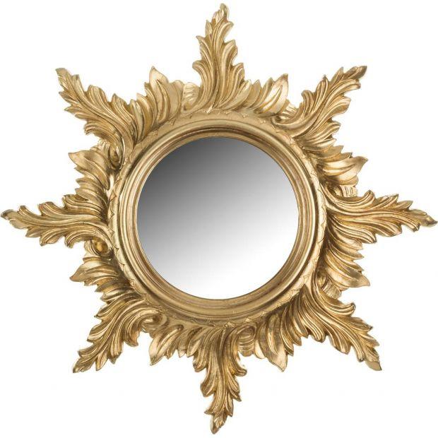 Зеркало настенное золотое диаметр=50/18 см.-290-001