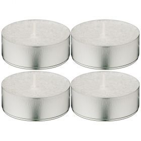 Набор стеариновых свечей из 4 шт. eco white диметр 6 см высота 2 см-348-669