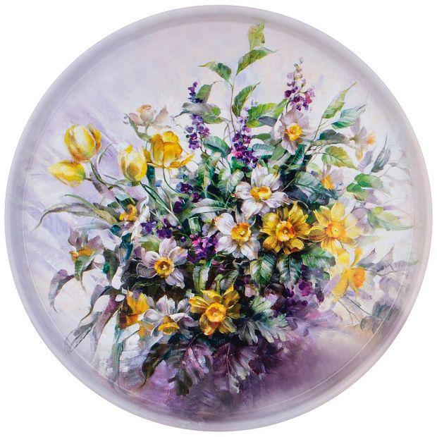 Поднос сервировочный agness коллекция "полевые цветы" 33х2,1 см-898-209