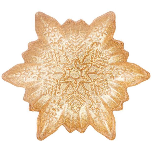Блюдо "snow cristal" gold  17см-339-279