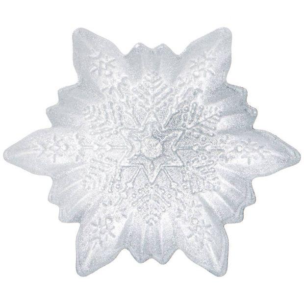 Блюдо "snow cristal" silver  17см-339-280