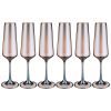 Набор бокалов для шампанского из 6 шт  серия "naomi"  160 мл цвет: лазурит-194-654