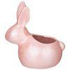 Кашпо декоративное "кролик", 16*15,5см, цвет: розовый перламутр-169-807